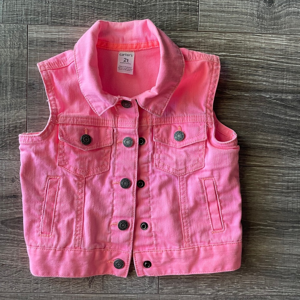 Toddler Girls Carter’s Denim Vest